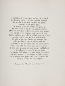 Fragments de un "Bestiari" català