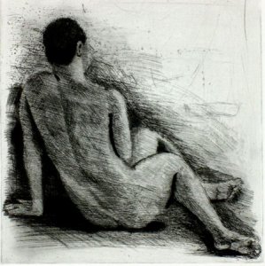 Desnudo De Mujer Apoyada
